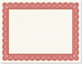 Elite Red & White Parchment Certificate Papers by Fine+Stationery