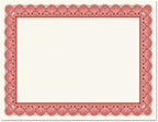 Elite Red & White Parchment Certificate Papers by Fine+Stationery