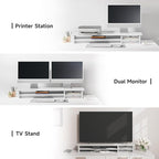 Fenge Monitor Stand, Dual Monitor Riser, 42.5inch Large Desk Computer Monitor - Image 5