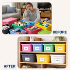 H4D 24 Pack Labels for Storage Bins, Tote Label Pockets for Organizing Storage - Image 5