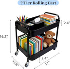 LIWNYRK 2 Tier Rolling Cart - Image 7
