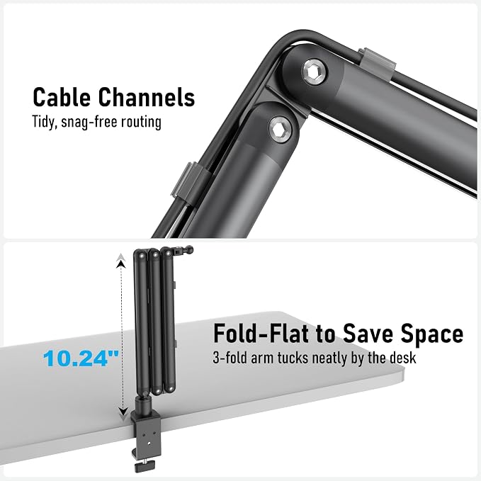 iPad Holder for Desk, Adjustable Tablet Arm iPad Desk Mount - Image 8