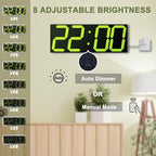 LED Large Digital Wall Clock, Oversize Digital Clock - Image 3