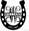 Personalized Horseshoe Metal Sign by ENFODREAM