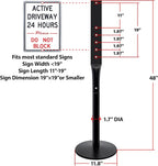 VAIIGO 2Pack Heavy Duty Cast Iron Sign Stand - Image 5