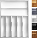 oridom Kitchen Bamboo Silverware Organizer, Kitchen Drawer Organizer by oridom