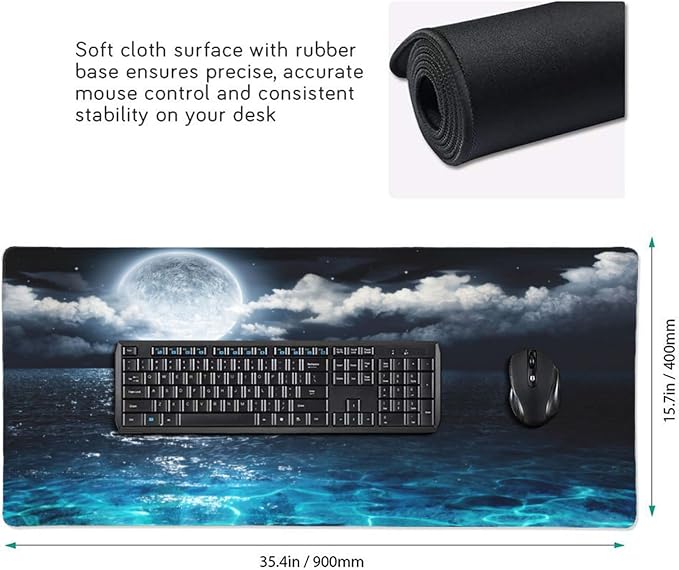 CANFLASHION Gaming Mouse Pad, Large Mouse Pads - Image 2