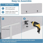 MORDEER 47.2" Privacy Desk Divider Panel, Acoustic Divider Panels - Image 7