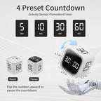 Productivity Timer Flip Gravity Sensor Cube Timer Countdown & Countup, Mute & - Image 2