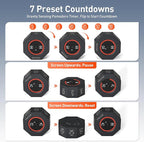 Secura Pomodoro Timer, Rotating Cube Time Tracker, Flip Gravity Sensor - Image 2