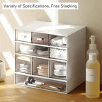 Desk Drawer Organizer, Stackable Storage Drawers, Plastic Compact Desk Storage - Image 4