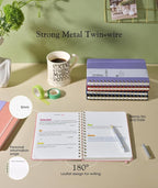 Dotted Spiral Journal Notebook, A5 Hardcover Spiral Journals - Image 5