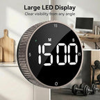 Rechargeable Magnetic Kitchen Timer, LED Countdown/Up Timer, Supports USB-C - Image 3