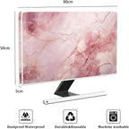 Baocicco Fashion Pink Marble Waterproof Television Cover 32 Inch Full Body - Image 2
