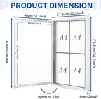 SWANCROWN Enclosed Bulletin Board Grey Felt Displays Boards Weather Resistant - Image 2
