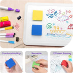JEFURE 48 Pcs Mini Dry Erase Erasers, Magnetic Whiteboard Eraser, Magnetic - Image 4