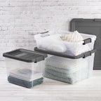 Sterilite Box Stacker Modular Clear 16QT 14723V06 - Image 6