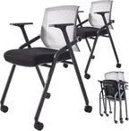 BLANEDUO, 2 Pack Stackable Conference Room Chairs by BLANEDUO