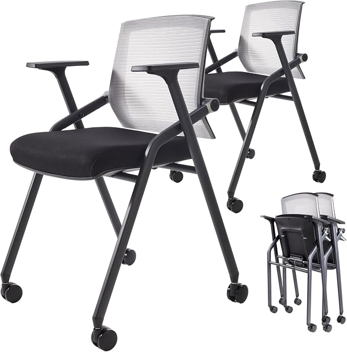 BLANEDUO, 2 Pack Stackable Conference Room Chairs by BLANEDUO