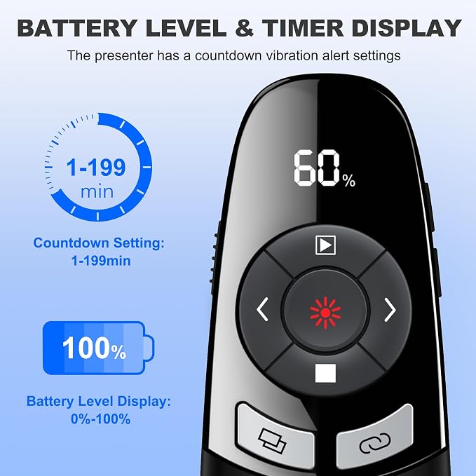 Rechargeable Wireless Presentation Clicker - Image 2