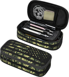YIJIUWKIS Camo Pencil Box for Kids Adults, Usa Flag Style Pencil Case for Boys by YIJIUWKIS