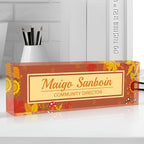 Personalized Name Plate for Desk Custom Acrylic Desk Name Plate Custom Employee - Image 4