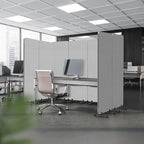 VINGLI Room Divider Screen, Freestanding Privacy Partition Wall, Zipper - Image 7