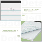 Legal Pads 8.5 x 11 inch Notepad, 2 Pack White Note Pads 8.5'' x 11'' - Image 3