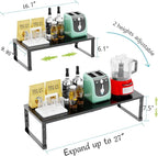 Jojocross Expandable Cabinet Shelf Organizer Storage Spice Rack Shelves - Image 6