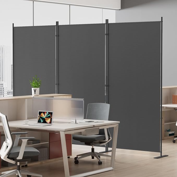 Helios&Hestia 3-Panel 6 ft Tall Indoor Folding Room Divider, Portable Privacy by HeliosHestia