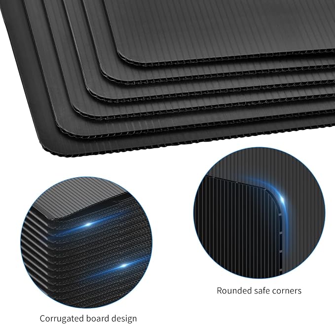 2 Pack Black Desk Dividers for Students, Privacy Shields Folder for Students - Image 7