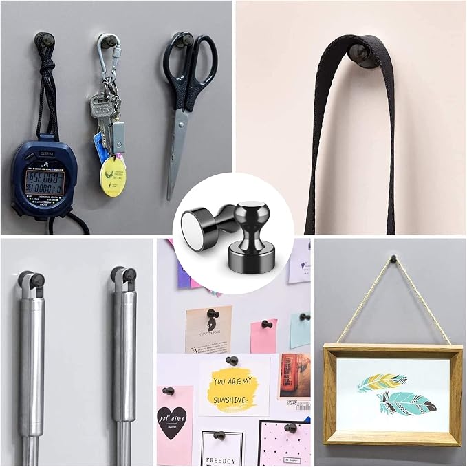 Grtard 24 Pack Magnetic Push Pins, Fridge Magnets - Image 6