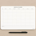 Undated Monthly Planner Notepad, Desk Calendar by CLEVERSIGNS