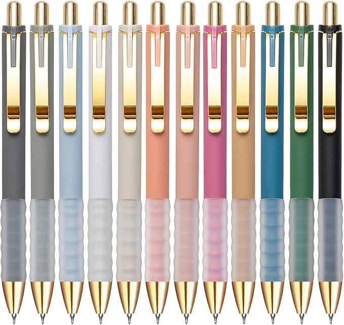 Linbsunne Gel Pens Black Ink Pen 0.5mm fine Point Pens Smooth Writing by Linbsunne