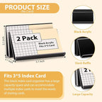 2 Pack 3x5 Index Card Display Holder Acrylic Cards Holder Stand Acrylic - Image 2