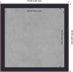 Amanti Art Black Framed Magnetic Board 23x23 Medium Vision Board - Image 2