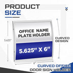 Yaocom Set of 5 Curved Name Plate Holder - Image 3