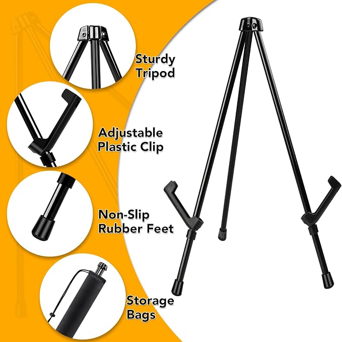 AROIC 24 Pack 14'' Tabletop Easels, Adjustable Portable Table Top Easel - Image 3