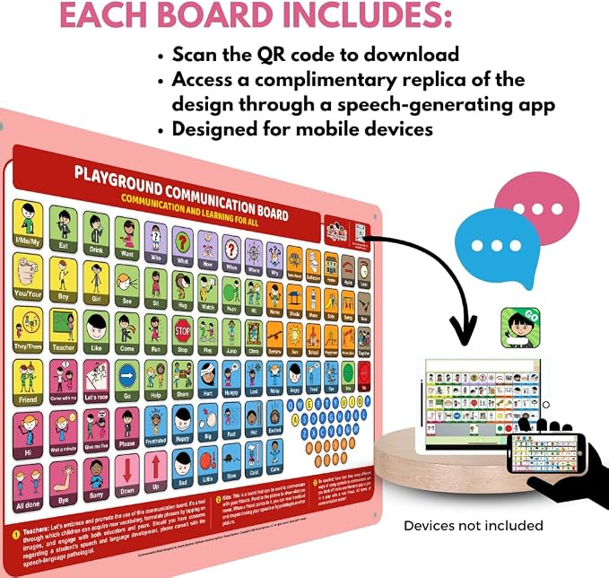 Outdoor Rated Plastic School Playground Communication Board - Image 5