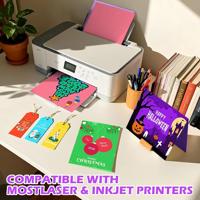 160 Sheets 8.5" X 11" Colored Cardstock, 80 Assorted Colors 180 GSM/65 LB - Image 5
