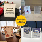 SVOPY 3 Pack Acrylic Sign Stand Holders, 8.5 x 11 Clear Plastic Table Paper - Image 5