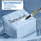 SFAIH 100 Black Permanent Markers Bulk -1s Quick Drying, Fine Point Markers - Image 6