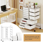 Giantex 15 Drawer Rolling Cart - Image 7