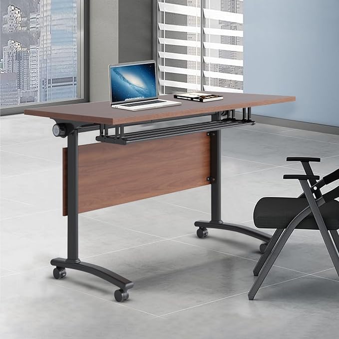 Conference Table Foldable Meeting Tables, Flip Top Mobile Training Table The - Image 8