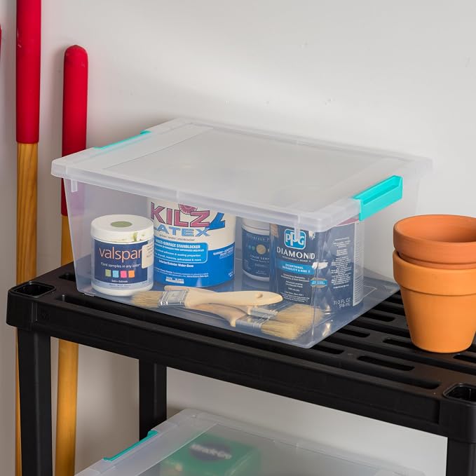 IRIS USA 12 Qt. Plastic Storage Bins Containers - Image 6