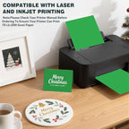 Cardstock 8.5 X 11, 40 Sheets, Christmas Green Card Stock, 75lb/ 180gsm - Image 4