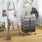 LDAILY 15 Drawer Rolling Storage Cart, Rolling Cart - Image 7