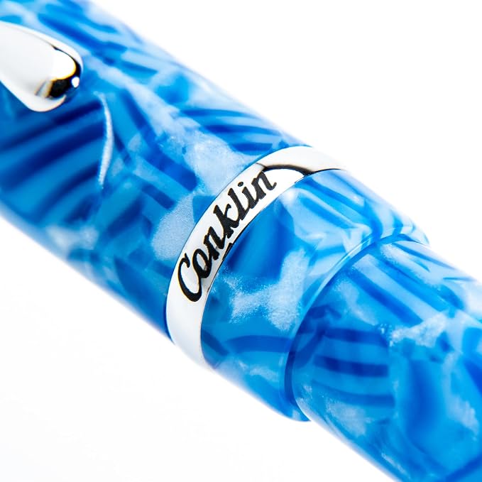 Conklin Duragraph Fountain Pen Ice Blue - Image 14