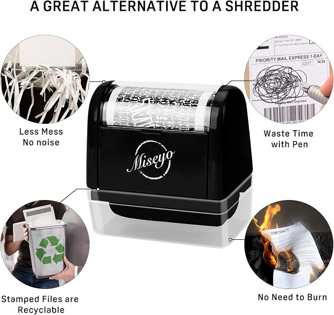 Miseyo Identity Theft Protection Roller Stamp Set - Image 5