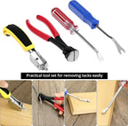 QWORK 4 Pcs Staple Remover Tool and Nail Puller Set, End Cutting Plier - Image 7
